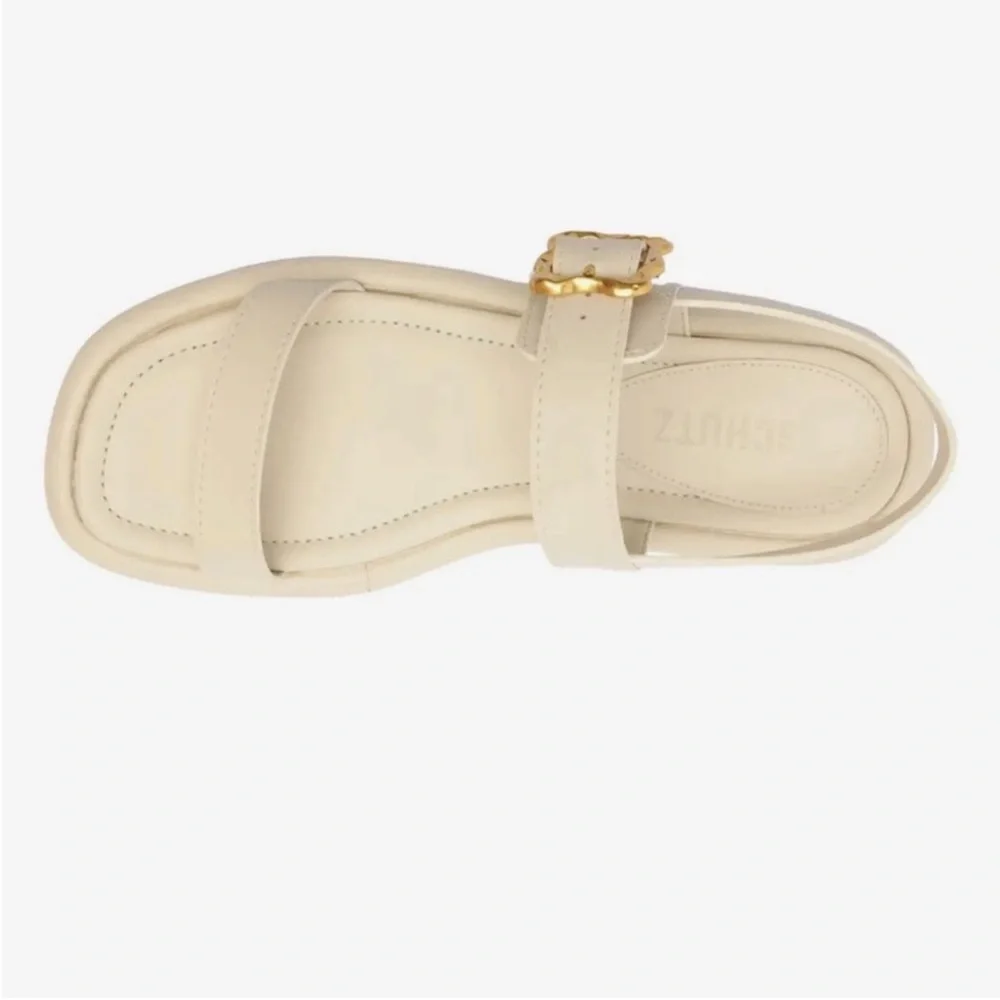 Schutz‎ Wavy Platform Leather Sandal Size 9.5